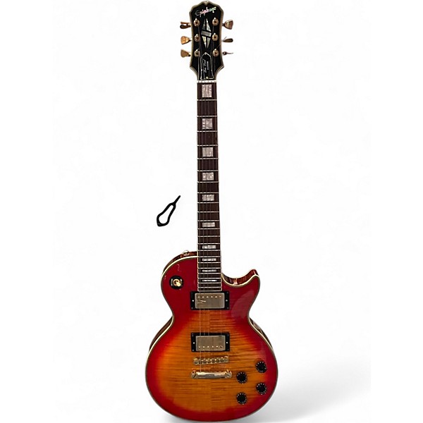 Used Epiphone Les Paul Custom Cherry Sunburst Solid Body Electric Guitar