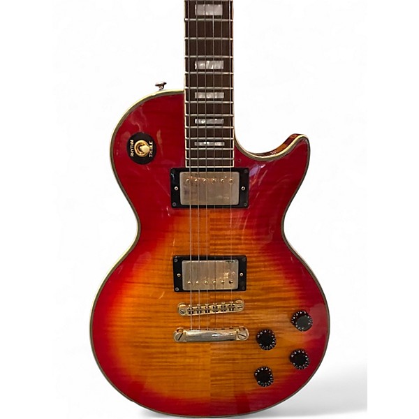 Used Epiphone Les Paul Custom Cherry Sunburst Solid Body Electric Guitar