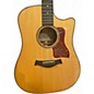 Used 2021 Taylor 710CE Natural Acoustic Electric Guitar
