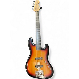 Used Squier Affinity Jazz Bass V 5 String 2 Color Sunburst Electric Bass Guitar