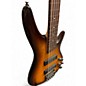 Used Ibanez SR375F 5 String sunburst Electric Bass Guitar