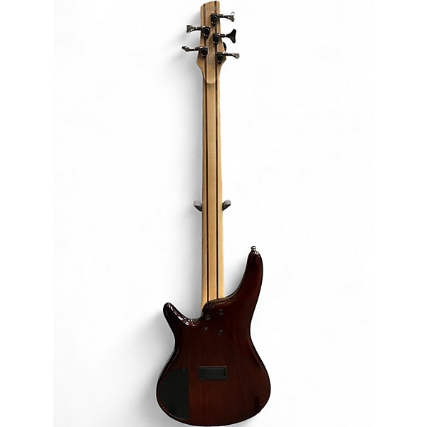 Used Ibanez SR375F 5 String sunburst Electric Bass Guitar