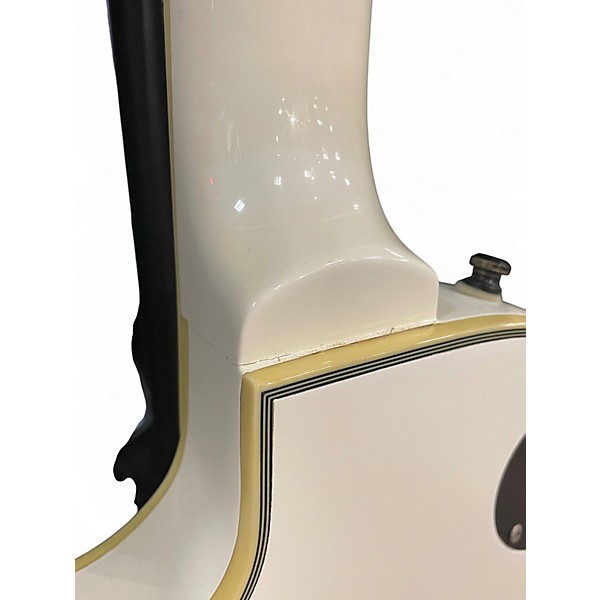 Used Epiphone Les Paul Custom Olympic White Solid Body Electric Guitar