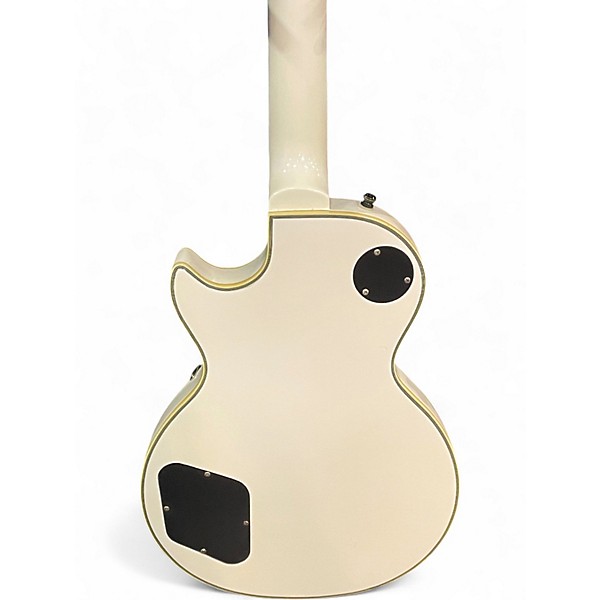 Used Epiphone Les Paul Custom Olympic White Solid Body Electric Guitar