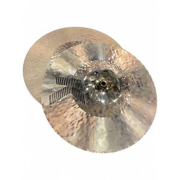 Used Zildjian 13.25in K CUSTOM HYBRID HAT PAIR Cymbal