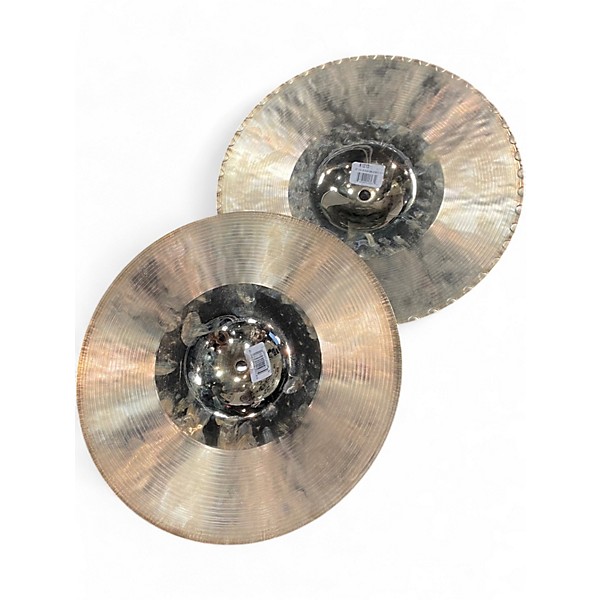 Used Zildjian 13.25in K CUSTOM HYBRID HAT PAIR Cymbal