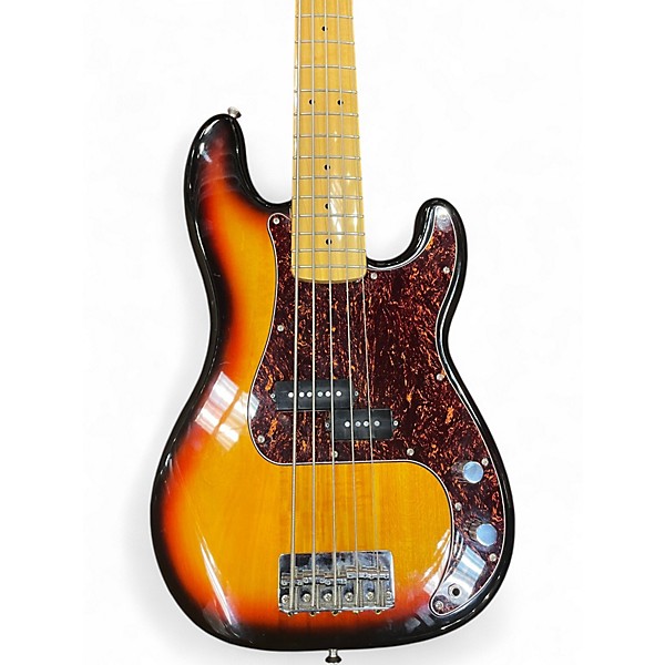 Used 2014 Squier Vintage Modified Precision Bass 2 Color Sunburst Electric Bass Guitar