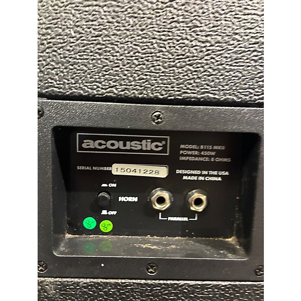 Used Acoustic B115MKII 1x15 Bass Cabinet