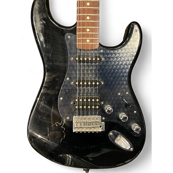 Used Fender Standard Stratocaster Black Solid Body Electric Guitar