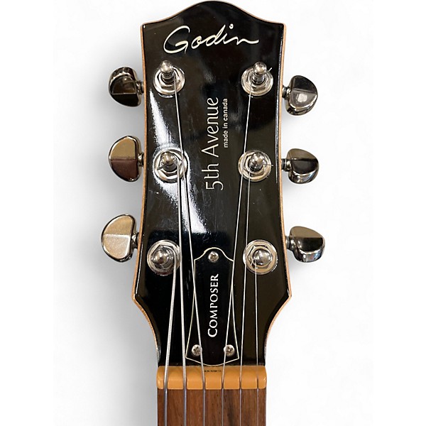 Used Godin 5TH AVENUE COMPOSER GT Natural Hollow Body Electric Guitar