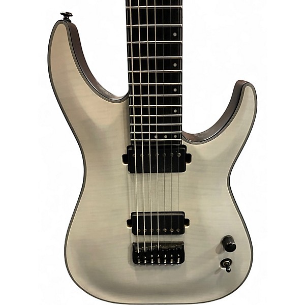 Used Schecter Guitar Research KM-7 Gray Solid Body Electric Guitar