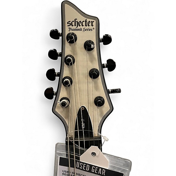 Used Schecter Guitar Research KM-7 Gray Solid Body Electric Guitar