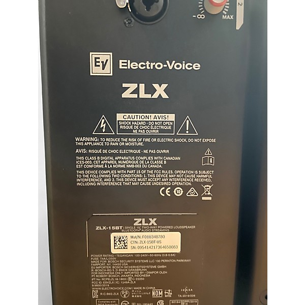 Used Electro-Voice ZLX-15P 15in 2-Way Powered Speaker