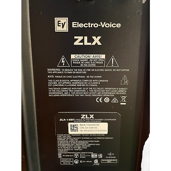 Used Electro-Voice ZLX-15P 15in 2-Way Powered Speaker