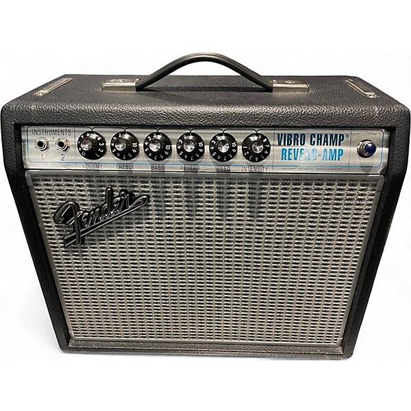 Used Fender 68 CUSTOM VIBRO CHAMP RVERB 120V Tube Guitar Combo Amp