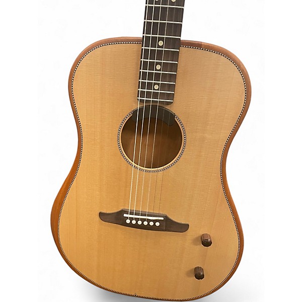 Used Fender HIGHWAY DREADNOUGHT Natural Acoustic Electric Guitar