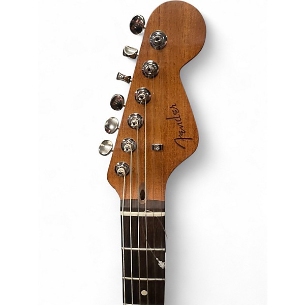 Used Fender HIGHWAY DREADNOUGHT Natural Acoustic Electric Guitar