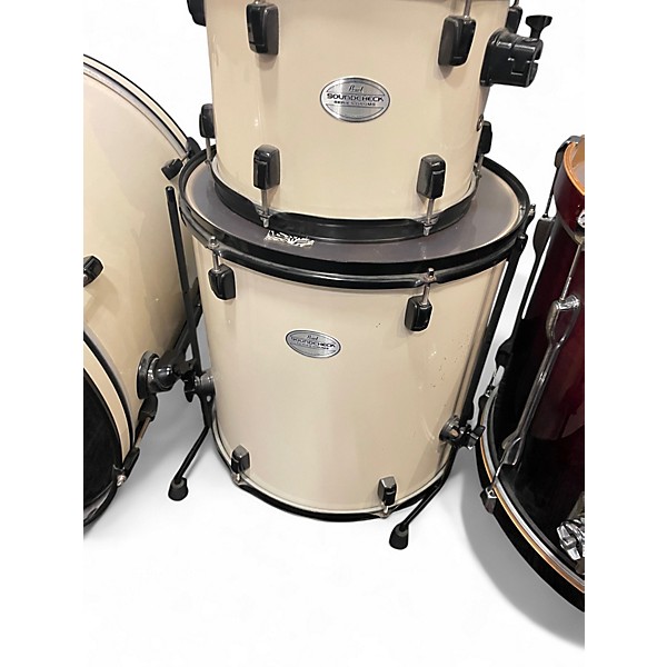Used Pearl 4 Piece Soundcheck White Drum Kit