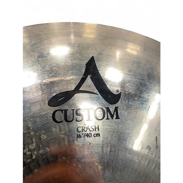 Used Zildjian 16in A Custom Crash Cymbal
