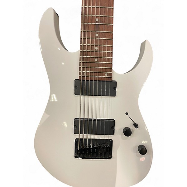 Used Ibanez RG8 8 String Arctic White Solid Body Electric Guitar