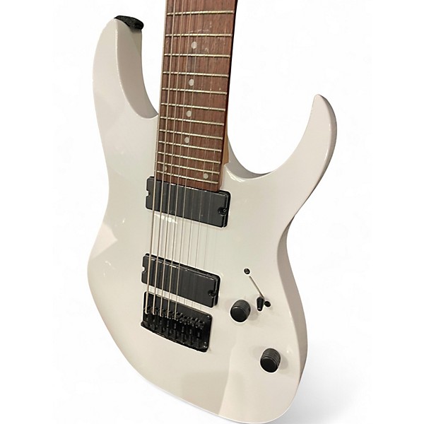 Used Ibanez RG8 8 String Arctic White Solid Body Electric Guitar