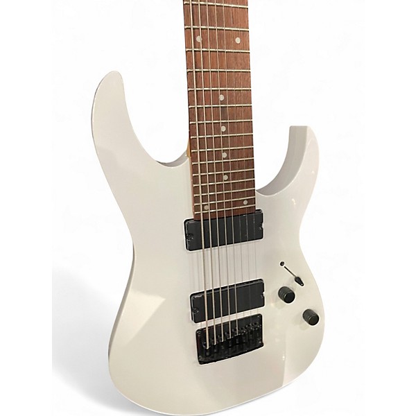Used Ibanez RG8 8 String Arctic White Solid Body Electric Guitar
