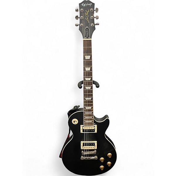 Used Epiphone Les Paul Traditional Pro IV Ebony Solid Body Electric Guitar