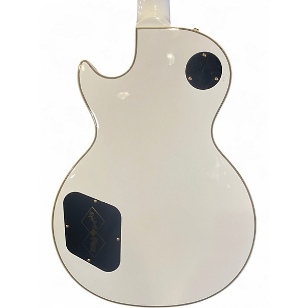 Used 2021 Epiphone Les Paul Custom Alpine White Solid Body Electric Guitar