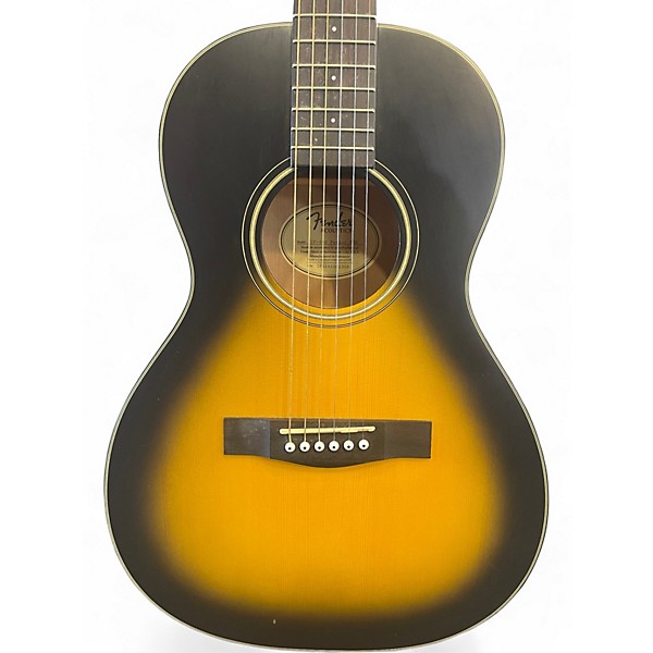 Used Fender CP100 Parlor Brown Sunburst Acoustic Guitar