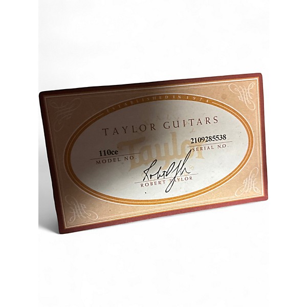 Used Taylor 110CE Natural Acoustic Electric Guitar