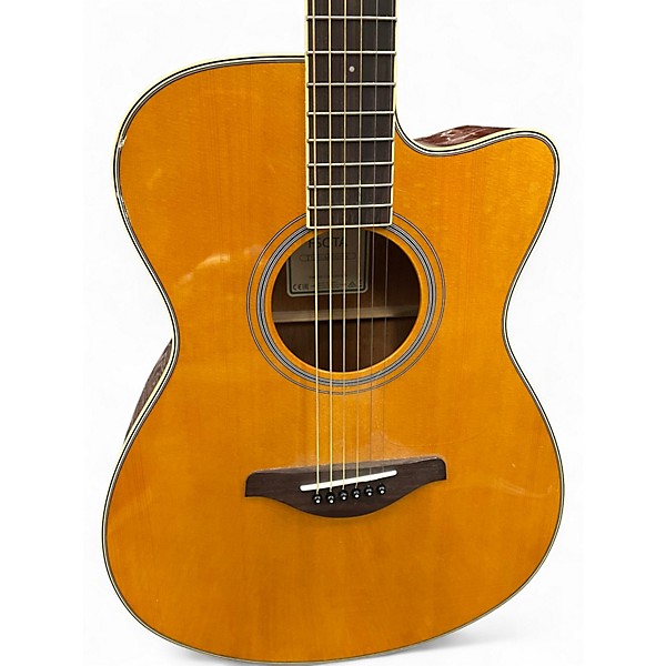 Used Yamaha FSC-TA Natural Acoustic Electric Guitar