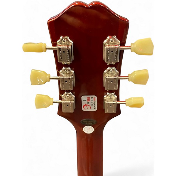 Used Epiphone Inspired By Gibson ES355 2 Tone Sunburst Hollow Body Electric Guitar