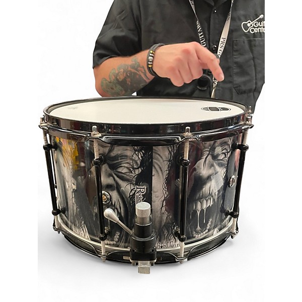 Used Dark Horse Percussion 8X14 Custom "Zombie" Snare Zombie Wrap Drum