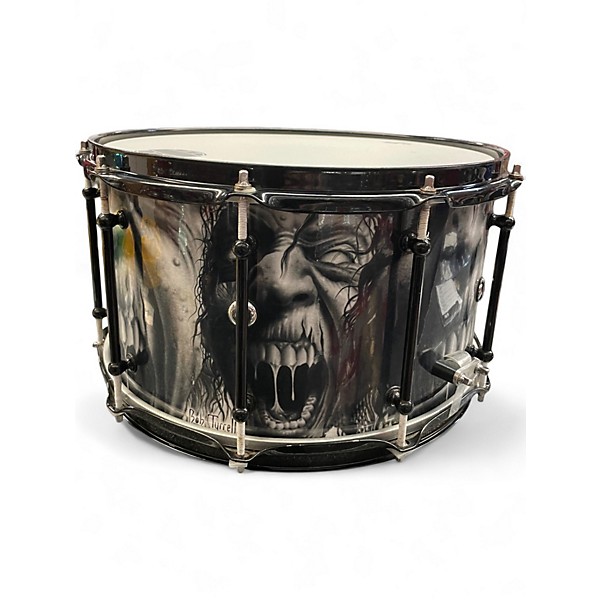Used Dark Horse Percussion 8X14 Custom "Zombie" Snare Zombie Wrap Drum