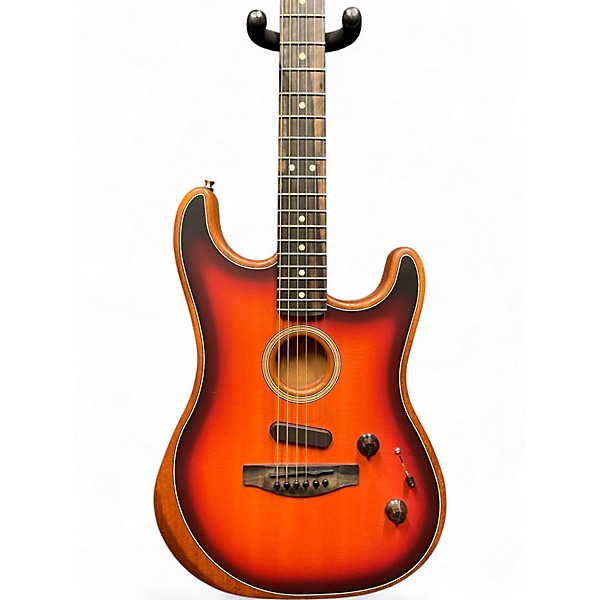 Used Fender American Acoustasonic Stratocaster 3 Color Sunburst Acoustic Electric Guitar