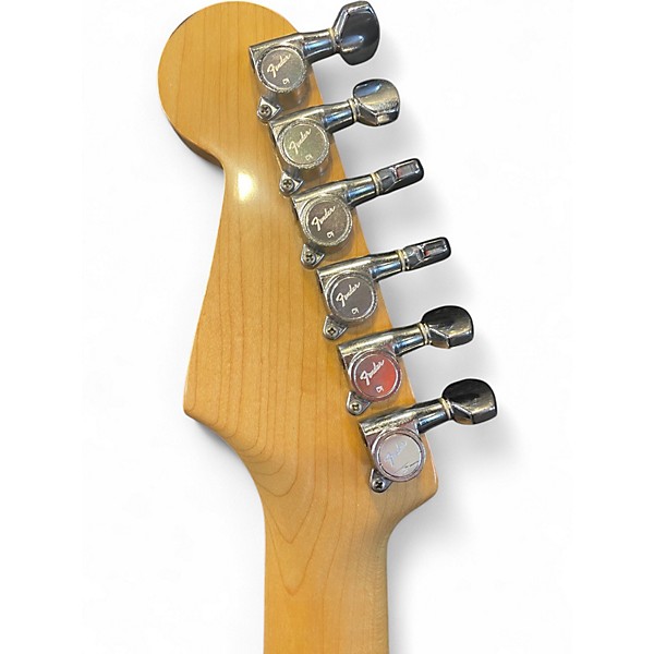 Vintage 1986 Squier E Series MIJ Stratocaster Black and White Solid Body Electric Guitar