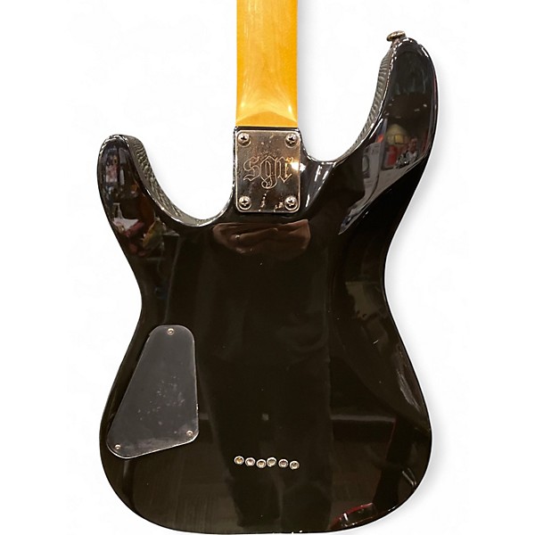 Used Schecter Guitar Research SGR C1 Black Solid Body Electric Guitar