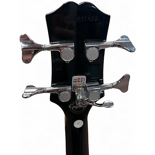 Used Epiphone Embassy Black Electric Bass Guitar