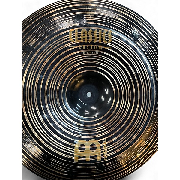 Used MEINL 18in CLASSICS CUSTOM DARK CHINA Cymbal
