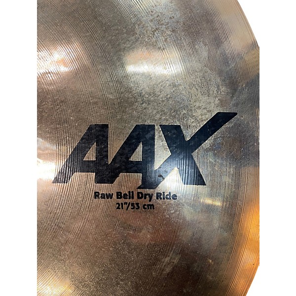 Used SABIAN 21in AAX Raw Bell Dry Ride Cymbal