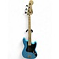 Used Squier Bronco Blue Electric Bass Guitar thumbnail