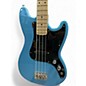 Used Squier Bronco Blue Electric Bass Guitar