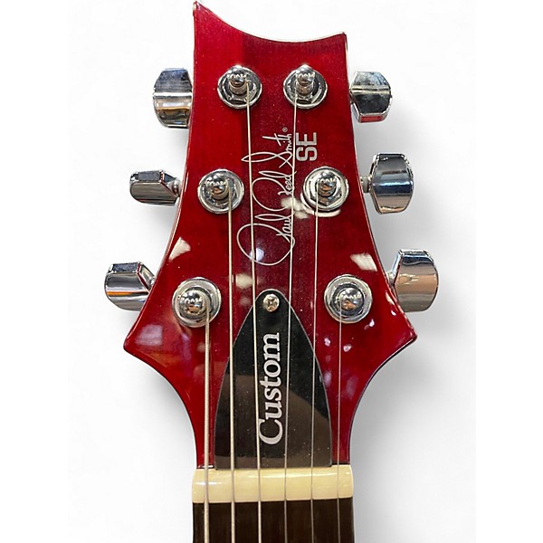 Used PRS SE Custom 24 Wine Red Solid Body Electric Guitar
