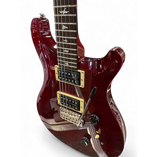 Used PRS SE Custom 24 Wine Red Solid Body Electric Guitar