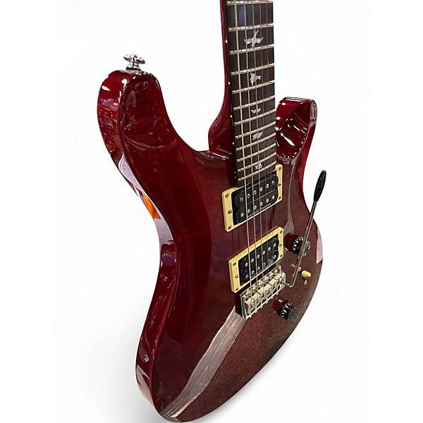 Used PRS SE Custom 24 Wine Red Solid Body Electric Guitar