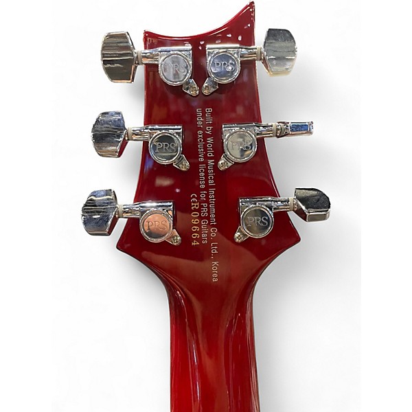 Used PRS SE Custom 24 Wine Red Solid Body Electric Guitar