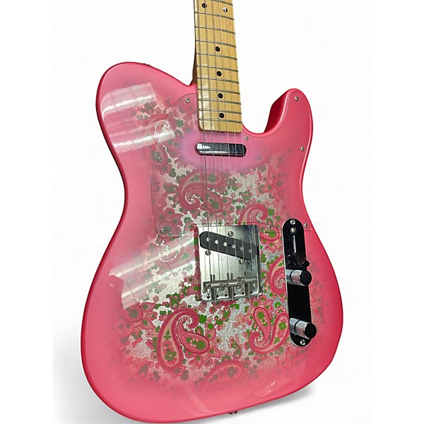 Used 2016 Fender Paisley Pink Telecaster MIJ Pink Solid Body Electric Guitar