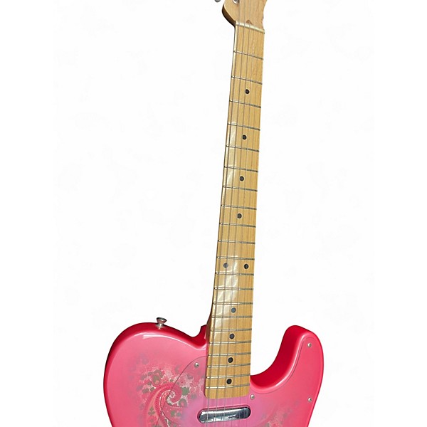 Used 2016 Fender Paisley Pink Telecaster MIJ Pink Solid Body Electric Guitar