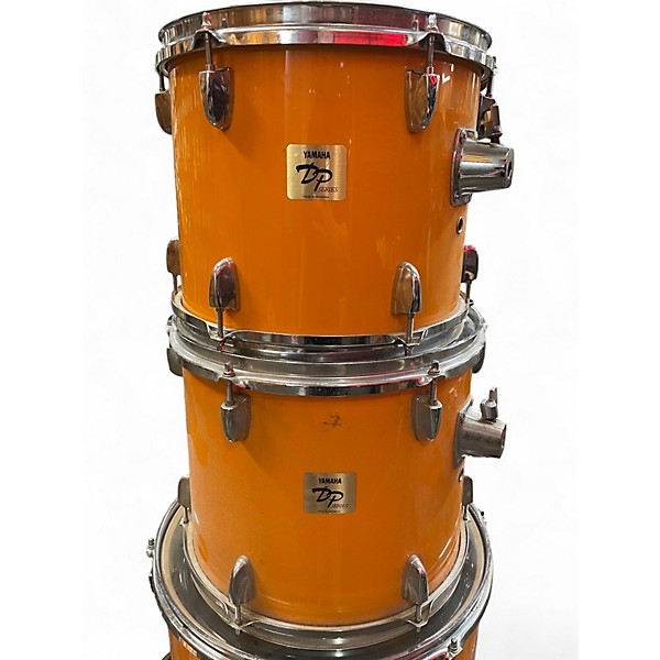 Used Yamaha 5 Piece DP SERIES Orange Drum Kit