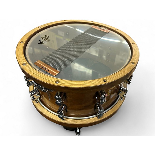 Used DW 14in Limited-Edition Dark Stain Maple and Walnut Snare With Walnu Natural Drum